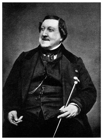 Gioachino Rossini, compositore italiano, XIX secolo 1956 da Etienne Carjat