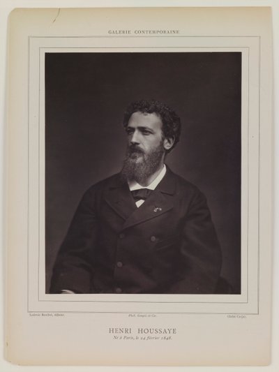 Henri Houssaye da Etienne Carjat