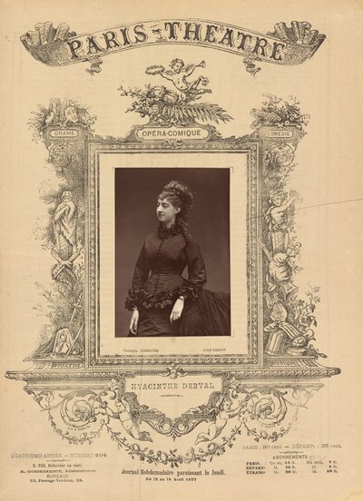Teatro di Parigi: Hyacinthe Derval da Etienne Carjat