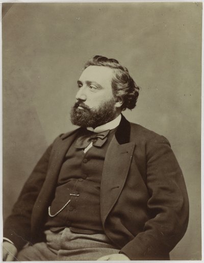 Ritratto di Léon Gambetta (1838-1882), politico da Etienne Carjat