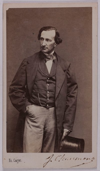 Ritratto di Jules Chaumont (-1866), (attore) da Etienne Carjat