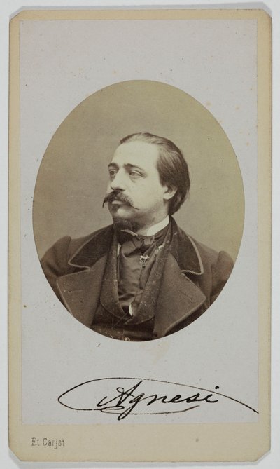 Ritratto di Luigi Agnesi, 1833-1875, cantante lirico da Etienne Carjat