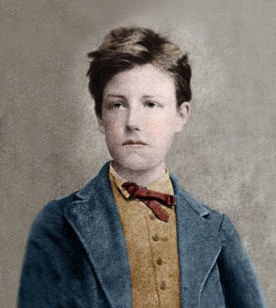 Ritratto di Arthur Rimbaud (1859-1891), basato sulla foto di Carjat da Etienne Carjat