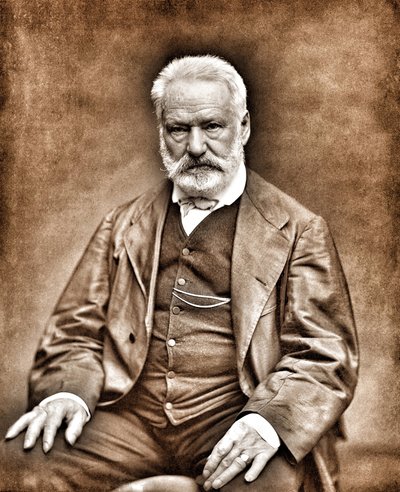 Ritratto di Victor Hugo dopo Etienne Carjat - Immagine digitalmente pulita da Etienne Carjat