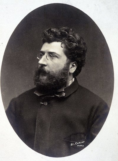 Ritratto del compositore Georges Bizet da Etienne Carjat