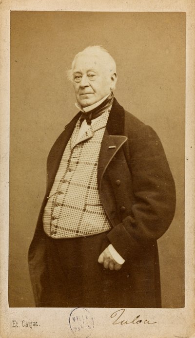Ritratto del compositore e flautista Jean-Louis Tulou da Etienne Carjat