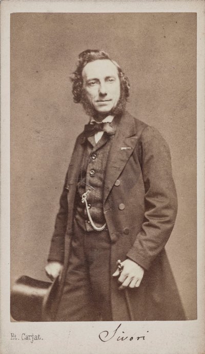 Ritratto del violinista e compositore Camillo Sivori da Etienne Carjat