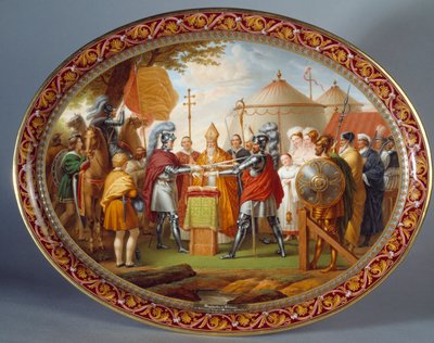 Vassoio per servire il cioccolato da Etienne Charles Leguay