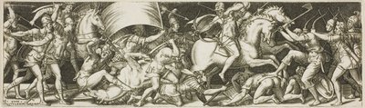 Battaglia di cavalieri e fanti da Etienne Delaune