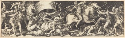 Battaglia di cavalieri e fanti da Etienne Delaune