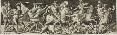 Cavalleria e soldati di fanteria da Etienne Delaune