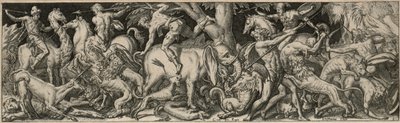 Combattimento di uomini e animali da Etienne Delaune