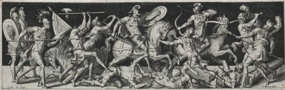 Combattimenti e trionfi, probabilmente 1560s da Etienne Delaune