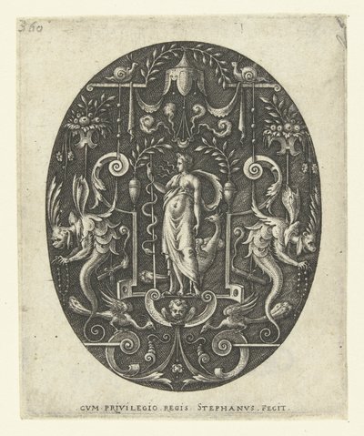 Giunone con pavone ai suoi piedi da Etienne Delaune
