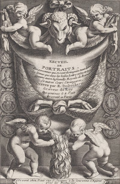 Frontespizio dalla Collezione di ritratti da Etienne Desrochers