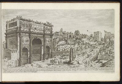 Arco di Costantino a Roma da Etienne Duperac