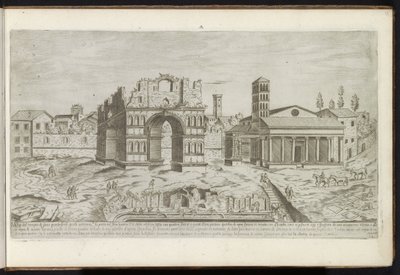 Arco di Giano a Roma da Etienne Duperac
