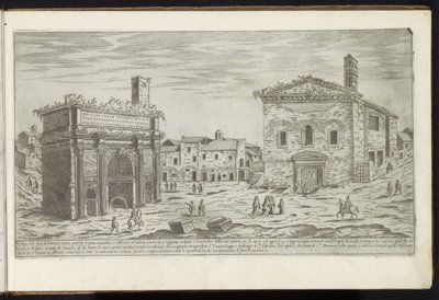 Arco di Settimio Severo a Roma da Etienne Duperac