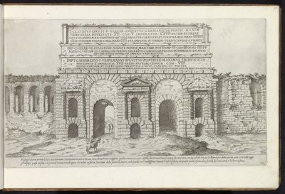Porta Maggiore a Roma da Etienne Duperac