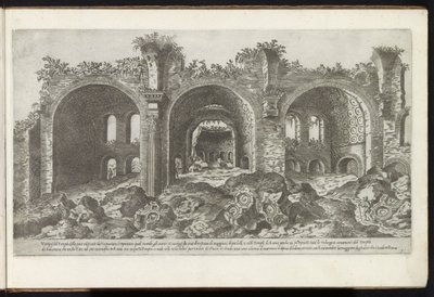Rovine della Basilica di Massenzio a Roma da Etienne Duperac