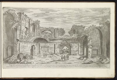 Rovine delle Terme di Caracalla a Roma da Etienne Duperac