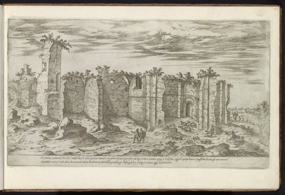 Rovine delle Terme di Caracalla a Roma da Etienne Duperac