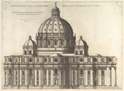 Speculum Romanae Magnificentiae: Elevazione che mostra l