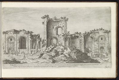 Terme di Costantino a Roma da Etienne Duperac