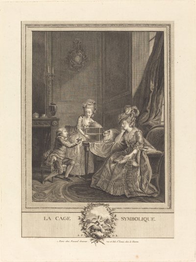 La gabbia simbolica da Etienne Fessard after Charles Lepeintre