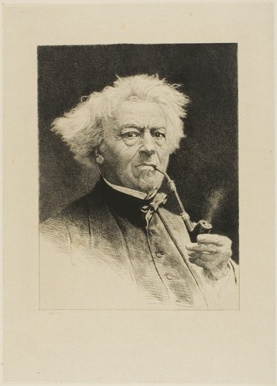 Ritratto di Corot da Etienne Gabriel Bocourt