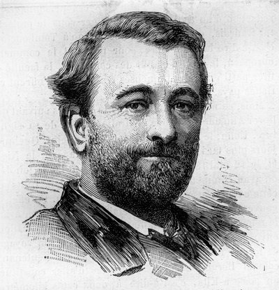 Ritratto di Paul Bert, fisiologo e politico francese. Incisione di Bocour in "Le Monde Illustré" n. 1287 del 26 novembre da Etienne Gabriel Bocourt