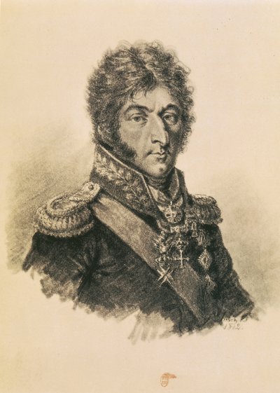 Principe Pëtr Ivanovič Bagration (1765-1812) da Etienne Gustave Aubin