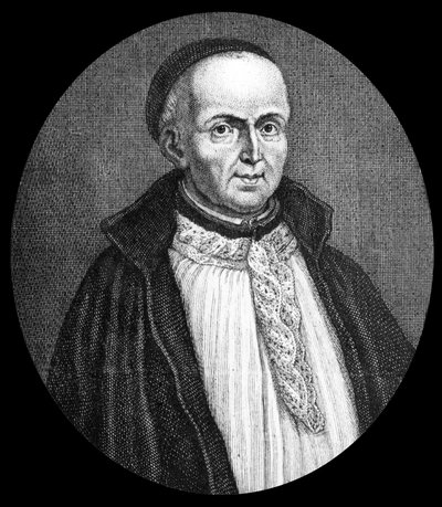 Michel Le Tellier (1643-1719) teologo francese, gesuita, confessore di Luigi XIV, incisione da Etienne Jehandier (after) Desrochers