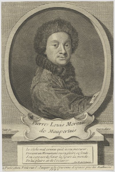 Pierre Louis Moreau de Maupertuis 1698-1759, 1743 da Etienne Jehandier Desrochers
