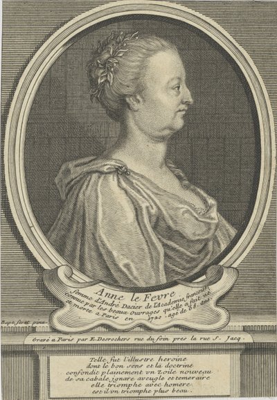 Ritratto di Anne Dacier nata Le Fèvre, 1647-1720, ca 1720 da Etienne Jehandier Desrochers