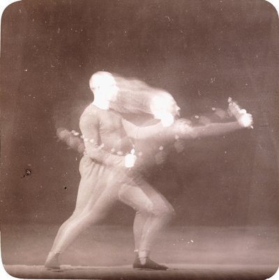 Cronofotografia dei movimenti di un pugile, c.1890 da Etienne Jules Marey