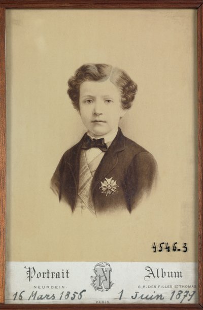 Ritratto del Principe Imperiale da Etienne & Neurdein Louis Antonin (1846 p. 1915) Neurdein