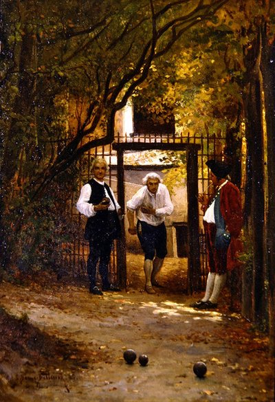 Giocando a bocce da Etienne Prosper Berne Bellecour