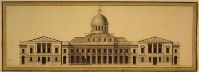 Progetto per il Campidoglio degli Stati Uniti, 1793 da Etienne Sulpice Hallet
