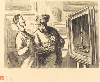 Un realista trova sempre un realista più grande che lo ammira da Etienne after Honoré Daumier
