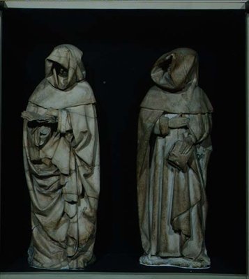 Due piangenti, dalla tomba del Duca di Berry nella Cattedrale di Bourges da Etienne and Mosselmann Paul (fl.1467) Bobillet