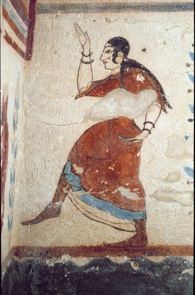 Una danzatrice (dettaglio) da Etruscan