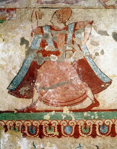 Danzatrice con lunga tunica (dettaglio) da Etruscan