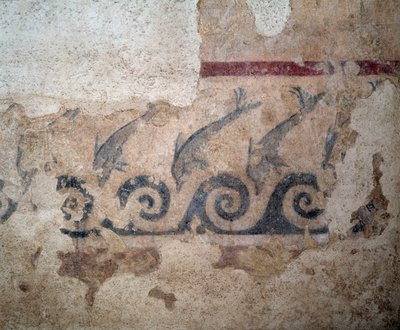 Dettaglio di affresco dalla tomba Bruschi, II secolo a.C. da Etruscan