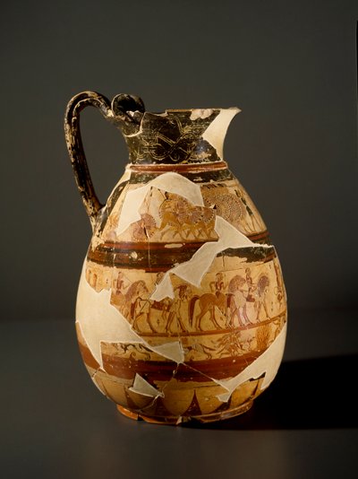 Antichità etrusca: olpe in argilla da Etruscan