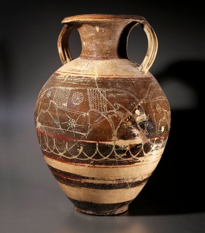 Arte etrusca: anfora decorata dal pittore di Cappi da Etruscan