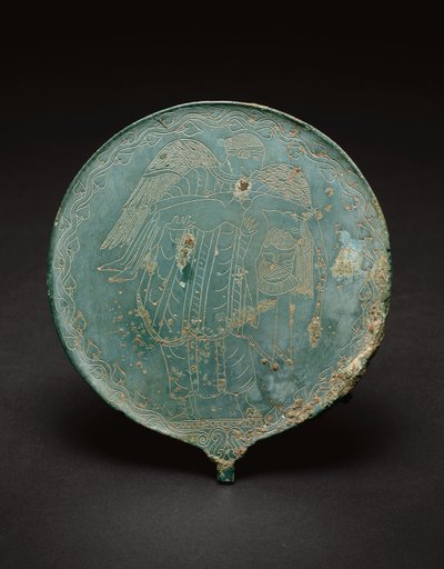 Specchio a mano, 470-450 a.C. da Etruscan