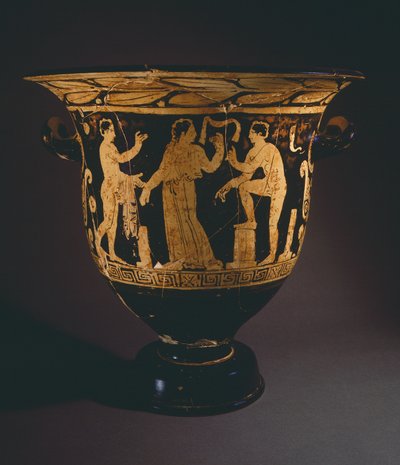 Cratere (grande vaso) del Pittore di Nepi. Ceramica a figure rosse da Corchiano (Lazio). Civiltà etrusca, IV secolo a.C. da Etruscan
