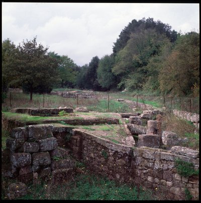 Civiltà etrusca: vista del sito di Veio (VIII-IV secolo a.C.) (arte etrusca: vista del sito di Veio, VIII-IV secolo a.C.) Lazio, Italia da Etruscan Etruscan