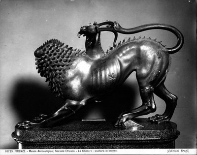La Chimera ferita di Bellerofonte da Etruscan Etruscan